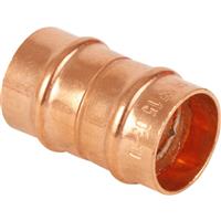Made4Trade Solder Ring Straight Coupler 22mm (10 Pack) in Copper