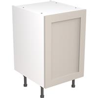 Kitchen Kit Flatpack Shaker Kitchen Cabinet Base Unit Ultra Matt 500mm in Light Grey MFC