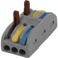 Unbranded In Line Spring Lever Connectors 3 Pole 32A (10 Pack)