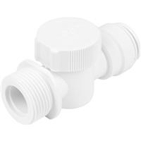 JG Speedfit Washing Machine Appliance Valve 15mm x 3/4" BSP in White Plastic