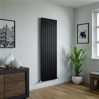 Ximax Oxford Single Designer Radiator 1800 x 595mm 3901Btu in Black Steel