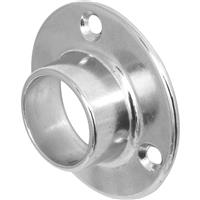 Hiatt Wardrobe Rail 25mm End Socket (10 Pack) in Chrome