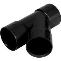 Aquaflow Solvent Weld 135deg Branch 32mm in Black Plastic