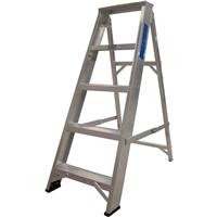 Lyte Ladders Lyte Industrial Swingback Aluminium Step Ladder 5 Tread