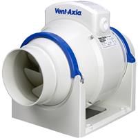 Vent-Axia 125mm In-Line Mixed Flow Fan 20W in White ABS
