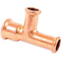 Made4Trade Press Fit Reducing Tee 28 x 22 x 22mm in Copper
