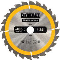 DeWalt Construction Circular Saw Blade 165mm x 20mm x 24T