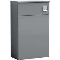 Nuie Arno Compact Floor Standing WC Unit Only 500mm in Grey MFC