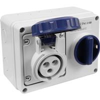 Famatel Industrial Socket IP67 240V 16A 2P+E Switched