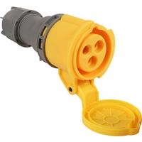 Industrial Connectors IP44 110V Coupler 16A in Yellow