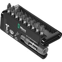 Wera Impaktor Diamond Tri-Torsion Screwdriver Bit Set PZ (10 Piece) in Grey