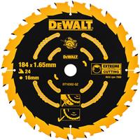 DeWalt Extreme Cordless Circular Saw Blade 184 x 16 x 24T Resin