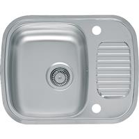 Reginox Reversible Stainless Steel Compact Kitchen Sink & Drainer Single Bowl in Silver