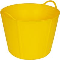 Unbranded Flexi Tub 40L in Yellow Polyethylene