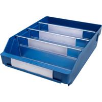 Barton Blue Shelf Bin 300 x 240 x 95mm (15 Pk) Steel