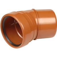 Aquaflow Single Socket Bend 110mm 30deg in Terracotta