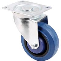 MOVE IT General Duty Electric Castor Swivel 100mm / 125kg in Blue Rubber