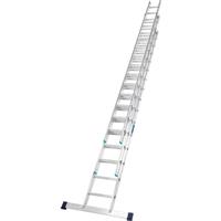 TB Davies TASKMASTER Extension Ladder 3 Section 4.0m - 10.0m Rubber