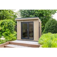 Forest Garden Xtend 2.5 Garden Building 250cm(h) x 254cm(w) x 290cm(d) in Natural Timber Rubber