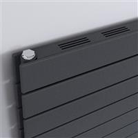Ximax Oxford Slim Duo Horizontal Designer Radiator 595 x 800mm 2505Btu in Anthracite Steel
