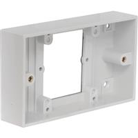 Axiom Pattress Box Conversion 1 Gang - 2 Gang 32mm in White