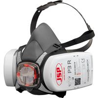 JSP Force8 Mask With P3 PressToCheck Filters in Grey Rubber