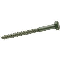 Timber-Tite Exterior Coach Screw M6 x 50 (10 Pack) in Green