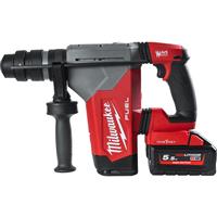 Milwaukee M18 ONEFHPX-552X FUEL ONE-KEY FIXTEC 28mm SDS-plus Drill 2 x 5.5Ah in Red