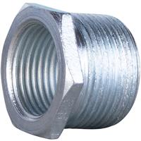 Deta Metal Conduit Hex Plugs and Adaptors 25mm to 20mm Reducer in Silver Steel
