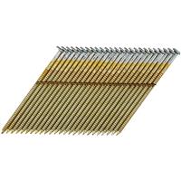 DeWalt 34 Degree Galvanised Ring Shank Wire Collated Nail 3.1mm x 90mm (2200 Pack) in Gold Galvanised Steel
