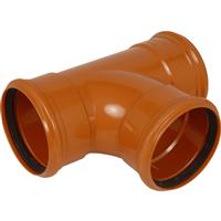 Aquaflow Equal Junction 160mm 87.5deg Triple in Terracotta