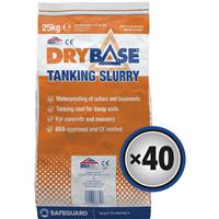 Safeguard Drybase BBA Tanking Slurry 25kg Grey (40 Pk)