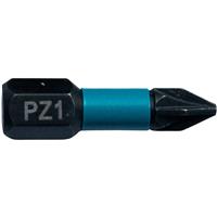 Makita Impact Rated 25mm Black Bit PZ1 (2 Pk)