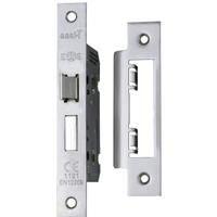 Eurospec Bathroom Lock 2.5" Satin Nickel in Silver