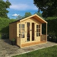 Mercia Premium Traditional Summerhouse 10' x 8' in Natural Timber