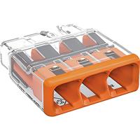 Wago 2773 3 Way Compact PushWire Connectors 0.5 to 4mm 32A (100 Pack)