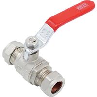 Flume Lever Ball Valve 15mm in Red