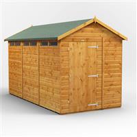 Powersheds Power Apex Security Shed 12' x 6' in Natural Timber