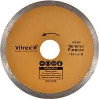 Vitrex Tile & Ceramic Cutting Diamond Blade 110mm Gen Purpose
