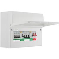 BG Metal Consumer Unit Dual 80A RCD Type A + 6 MCBs 6 Way