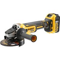 DeWalt DCG405P2-GB 18V Li-Ion XR Brushless 125mm Angle Grinder 2 x 5.0Ah Rubber