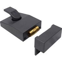 Yale 81 Roller Bolt Nightlatch Brass Cylinder in Grey