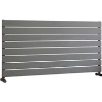 Ximax Oxford Single Horizontal Designer Radiator 595 x 1200mm 2597Btu in Silver Steel