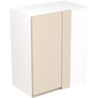 Kitchen Kit Flatpack J-Pull Kitchen Cabinet Wall Blind Corner Unit Super Gloss 600mm in Cashmere MFC