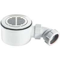 McAlpine Shower Trap Plated Slotted Brass Flange in Chrome