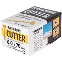Reisser Cutter Pozi Screw 6.0 x 70mm (100 Pack) in Gold