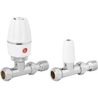 Pegler Yorkshire Pegler Terrier 3 TRV Straight 15mm with Lockshield Brass