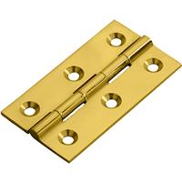 Carlisle Brass Cabinet Hinge Polished Brass (2 Pack) in Gold