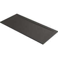 Mira Flight Level Rectangle Slate Effect Shower Tray 1600 x 800mm in Slate Grey Acrylic