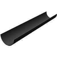 Aquaflow 112mm Half Round Gutter 3m in Black PVCU